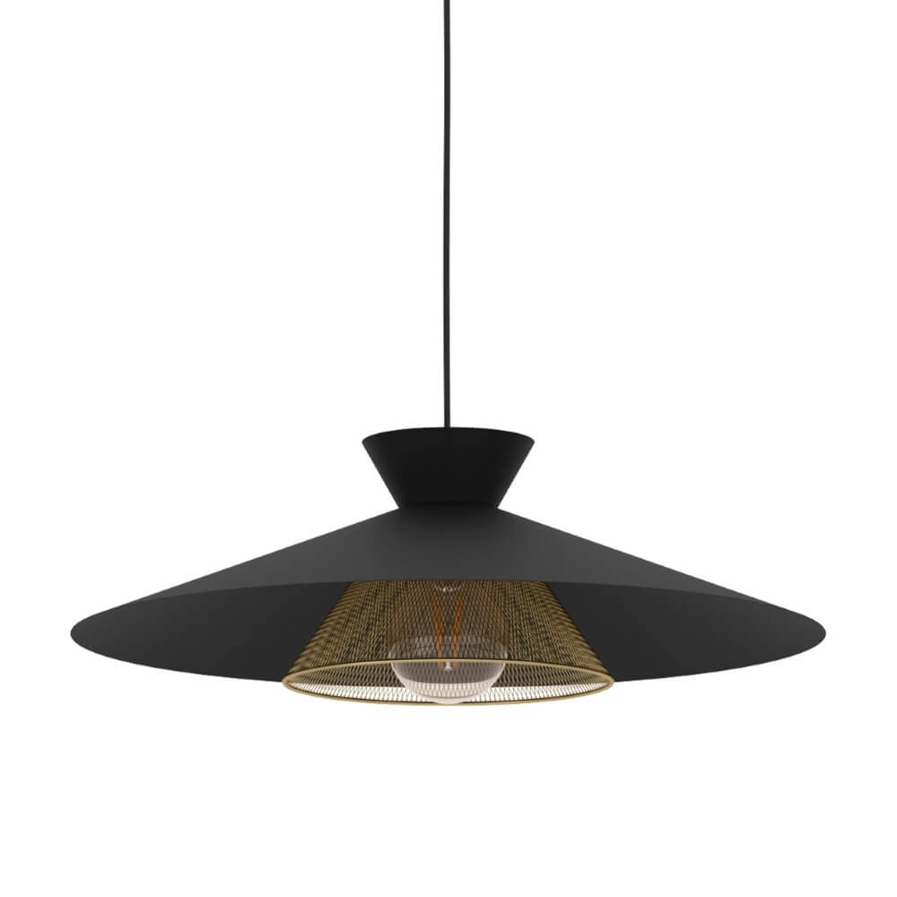 Zwarte hanglamp Grizedale Ø 50cm Eglo 9002759438852