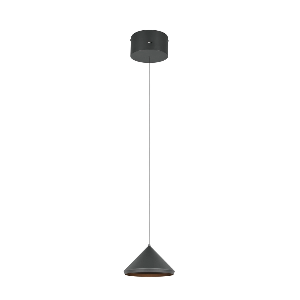 Moderne hanglamp Laguna Ø 18cm zwart Trio 4017807667608