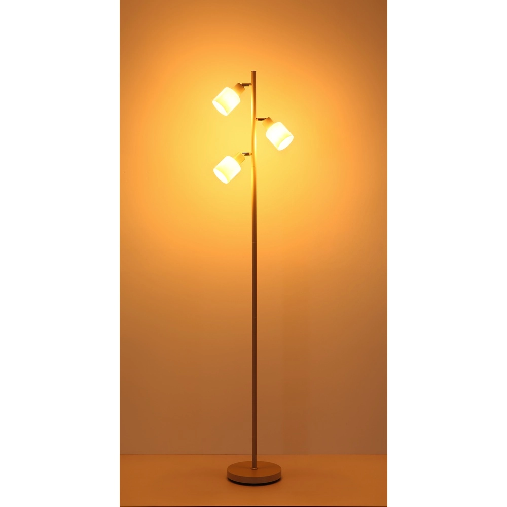 Vloerlamp Trent zand bruin Globo 9007371572977