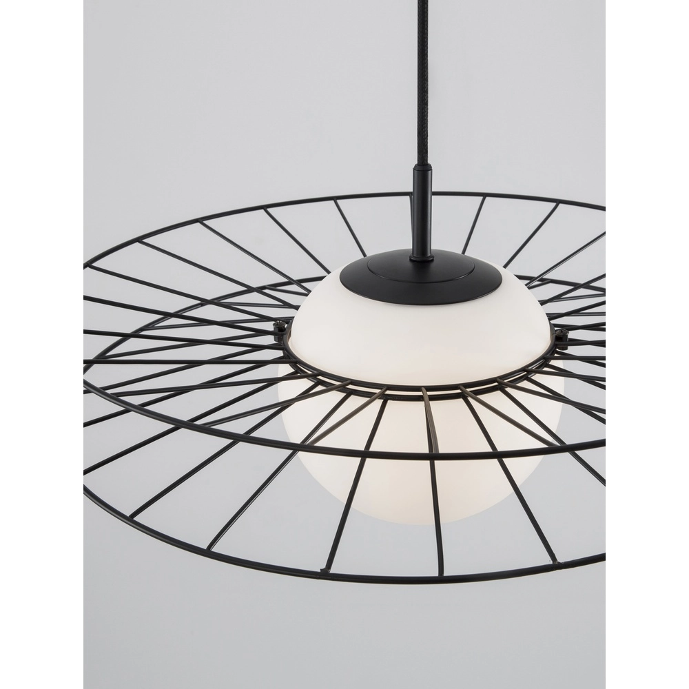 Zwarte hanglamp Ellery Ø 45cm Lyora 5212017435279