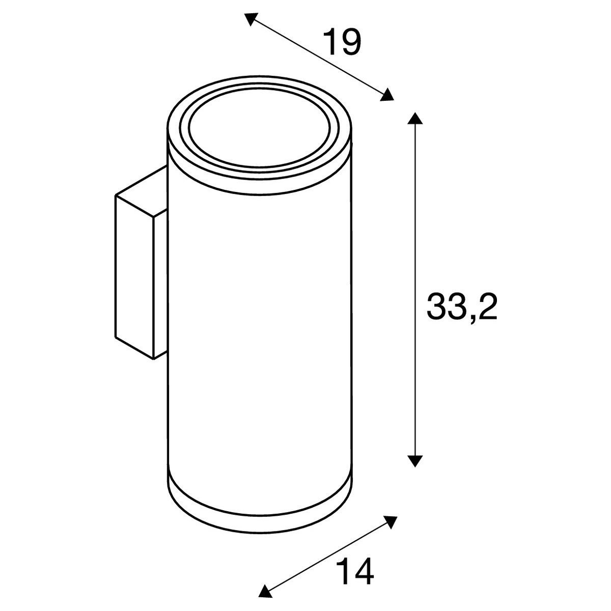 Wandlamp Enola Round SLV 4024163235983