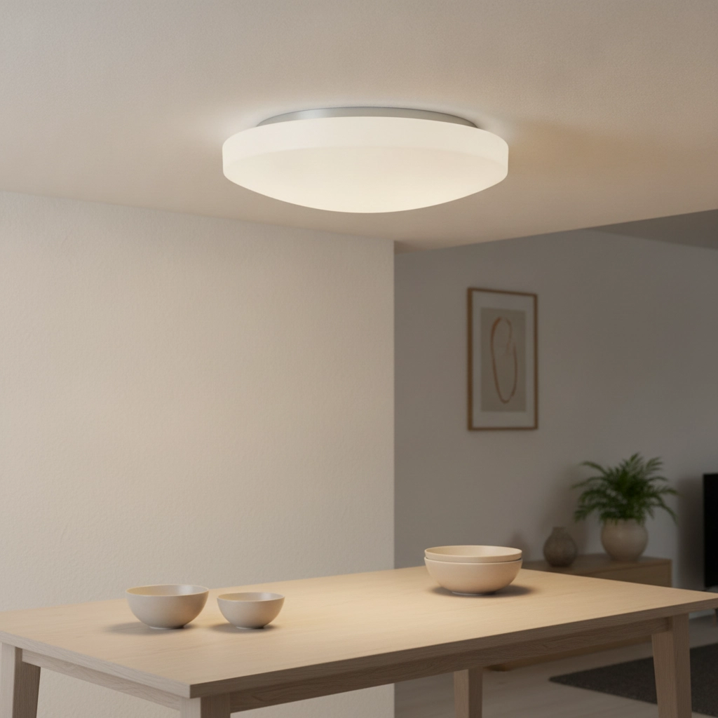 Plafondlamp Ivi Ø 33cm wit
