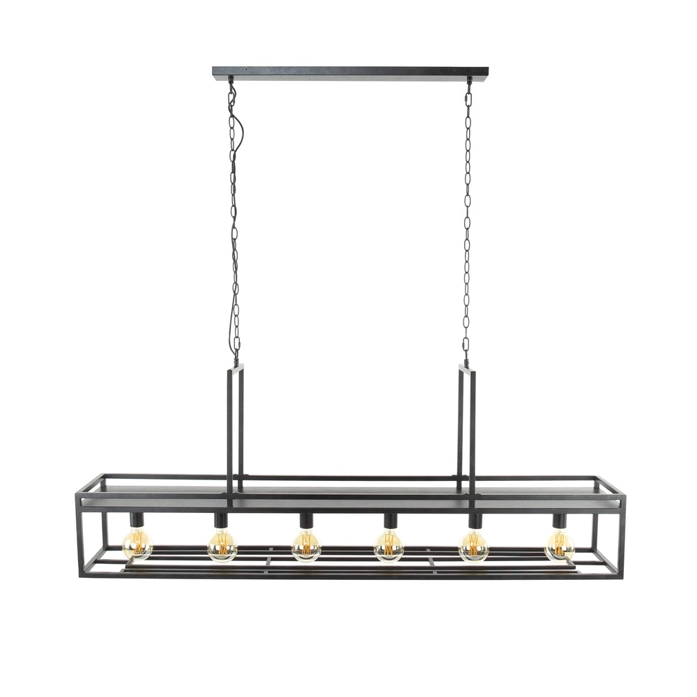 Keuken eiland hanglamp Decorate 160cm - charcoal Lyora 8716803512542