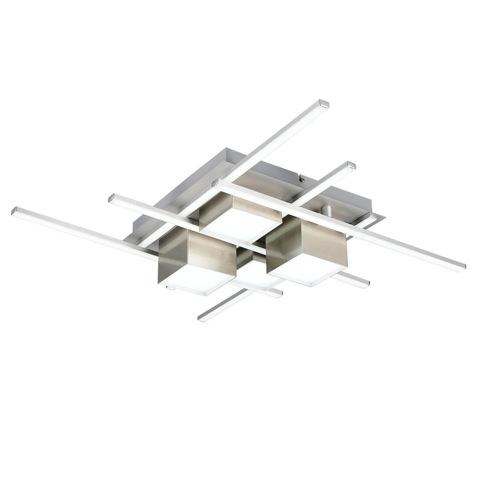 Design plafondlamp Roger nikkel Trio 4017807640052