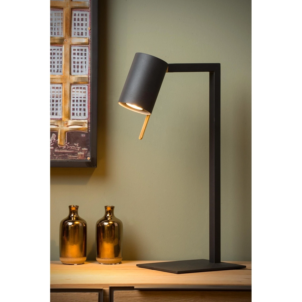 Moderne bureaulamp Lesley zwart Lucide 5411212031129
