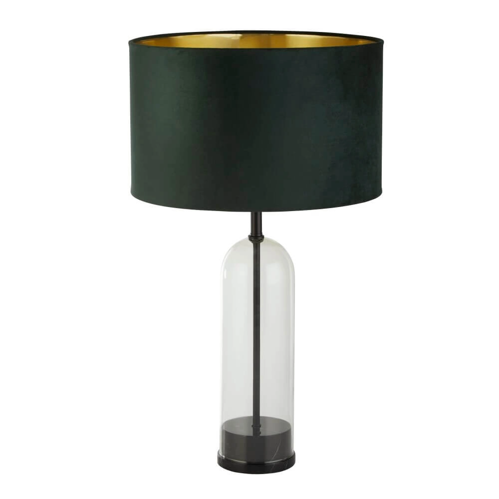 Unieke tafellamp Oxford met groene kap Unieke tafellamp Oxford met groene kap