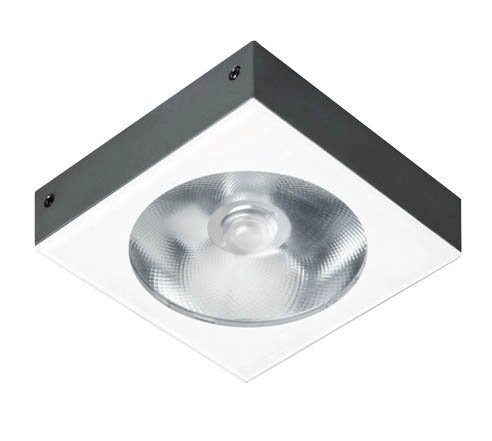 Led plafondspot Plound 10w - 3000K - 11cm antraciet