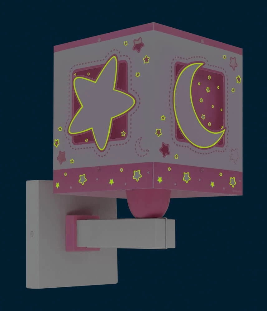 Roze wandlamp Moonlight voor kinderkamer Dalber 8420406001920