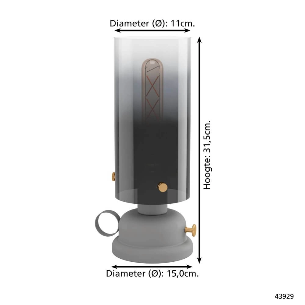 Lantaarn tafellamp Gargrave Eglo 9002759439293