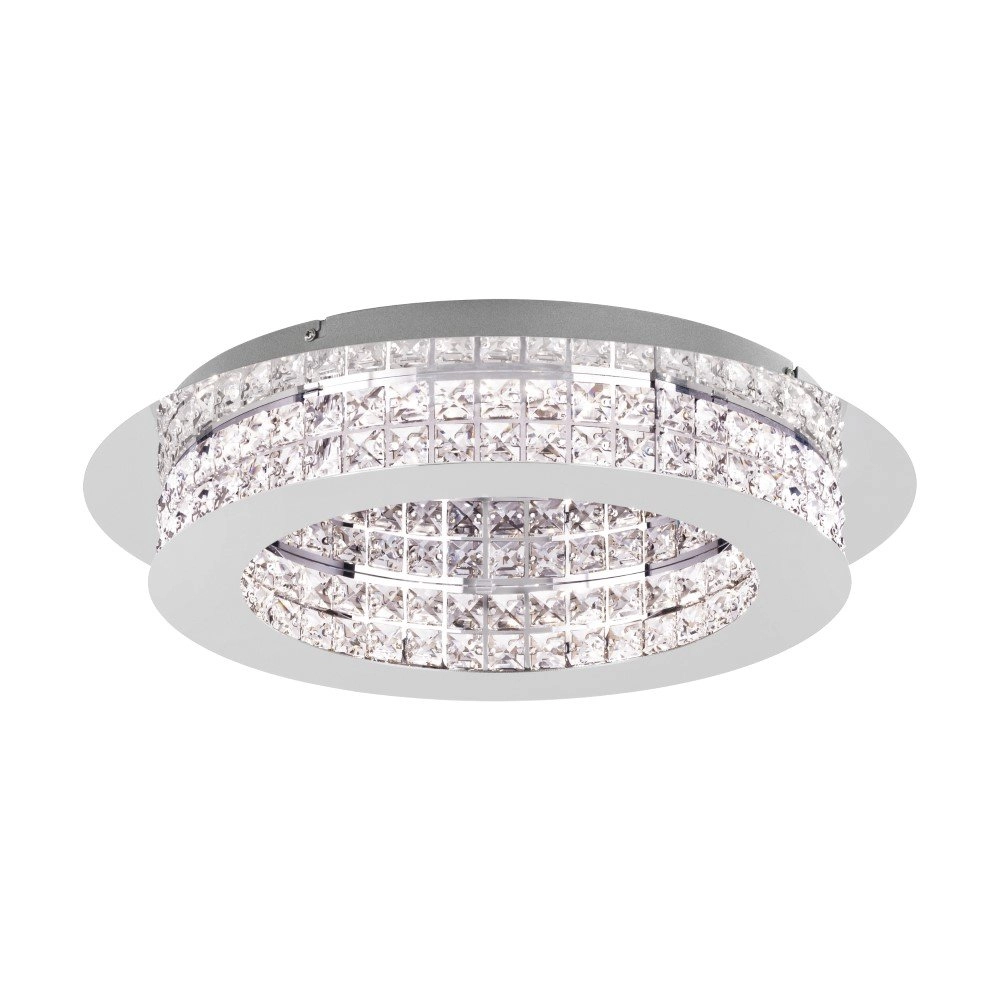Kristallen plafondlamp Principe 50 50cm metaalgrijs Kristallen plafondlamp Principe 50 50cm metaalgrijs