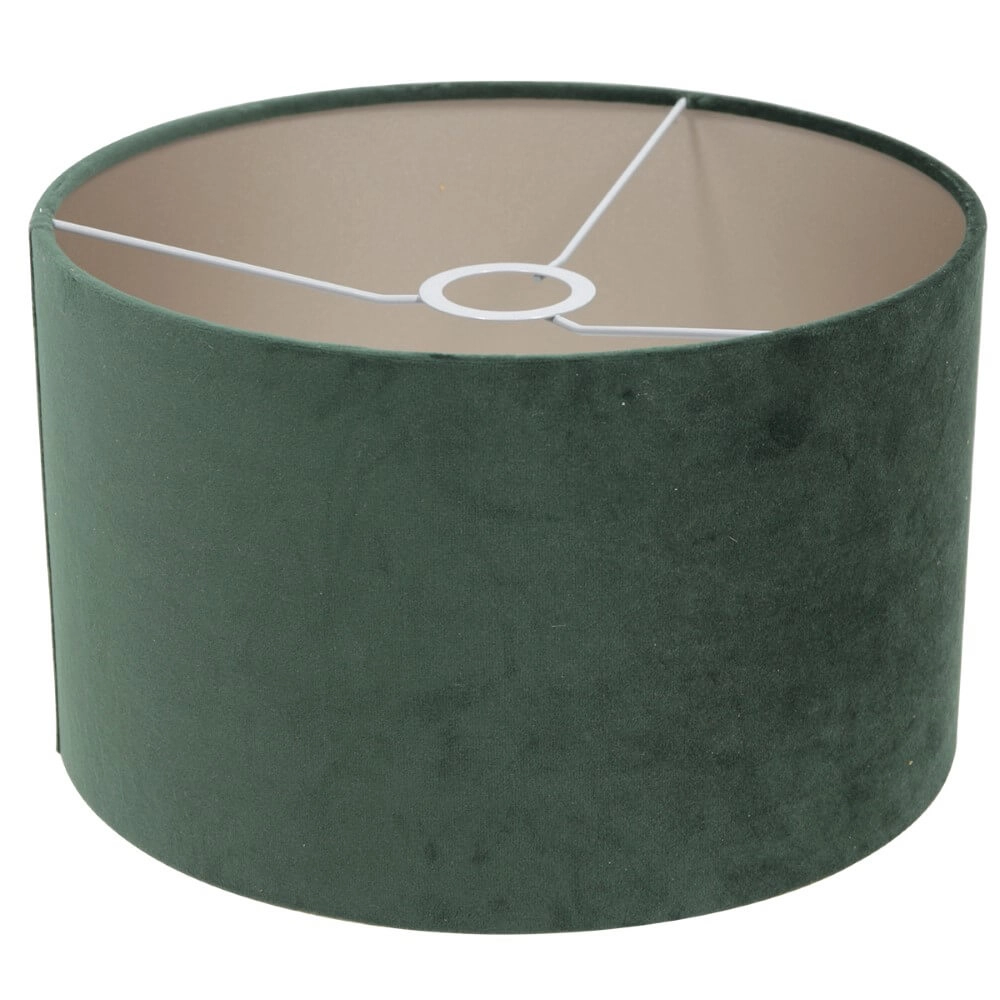 Zwarte hanglamp Stang met groene velours kappen Steinhauer 8712746165791