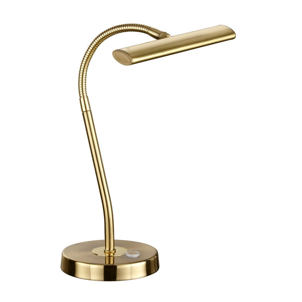Led bureau leeslamp Curtis messing mat