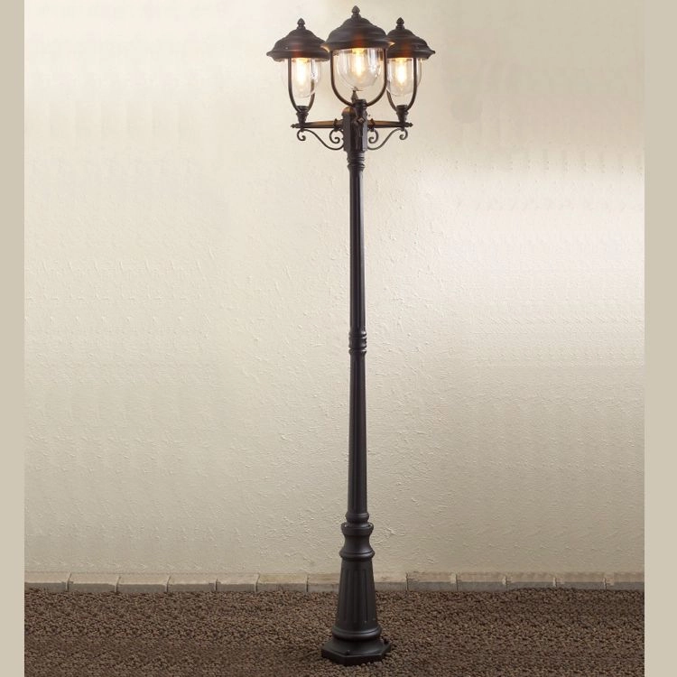 Klassieke buitenlantaarn Parma 3-lichts zwart KonstSmide 7318307227758