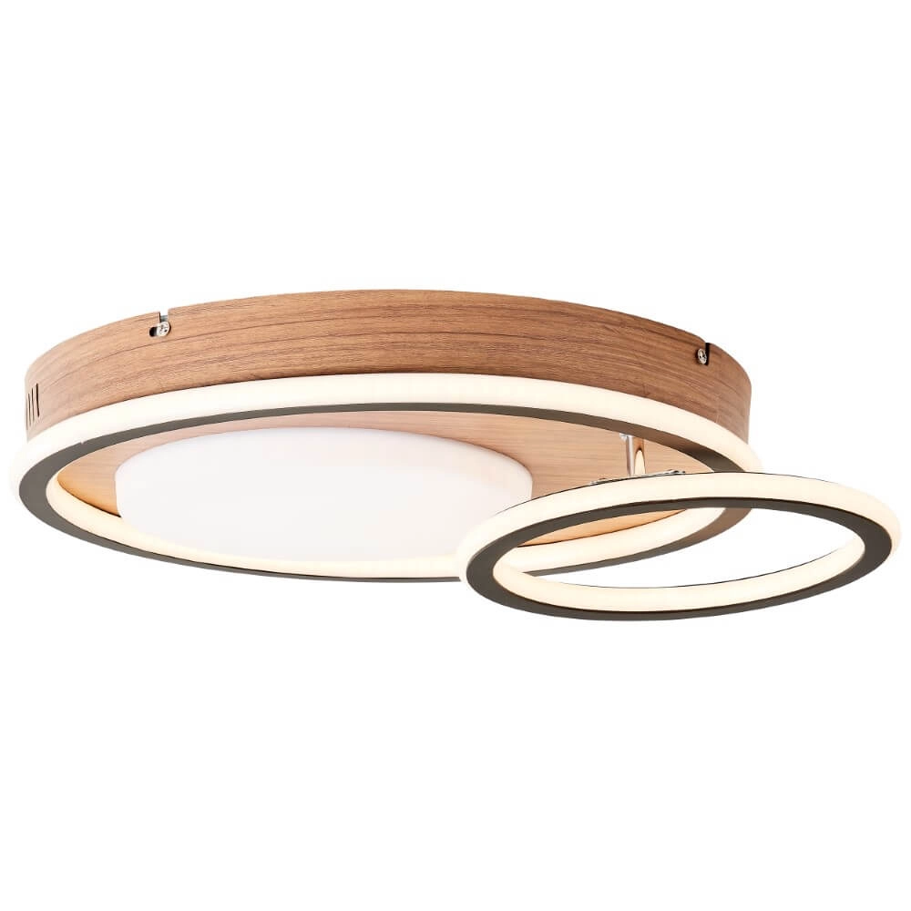 Ronde houten plafondlamp Karney Brilliant 4004353409646