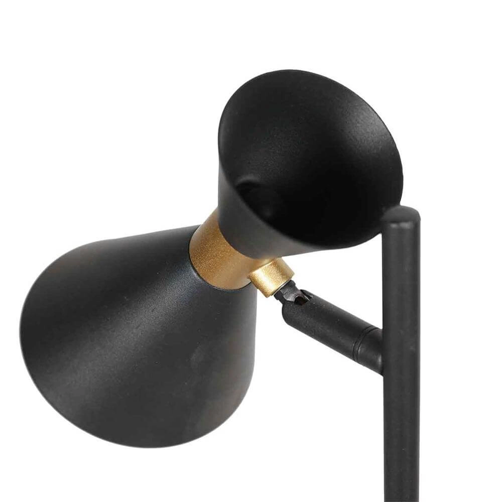 Design tafellamp Preto zwart met goud Steinhauer 8712746176308
