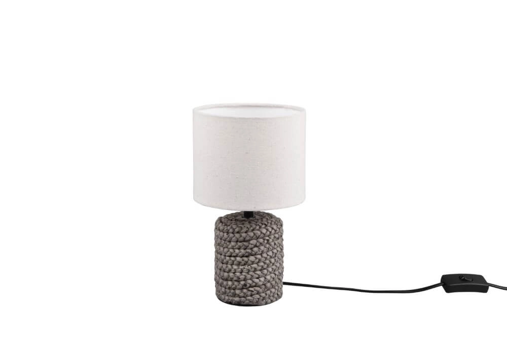Tafellamp Mala 26cm rotan met creme Tafellamp Mala 26cm rotan met creme