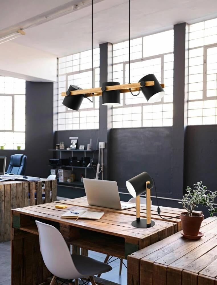 Eetkamer hanglamp Hornwood 3-lichts Eglo 9002759435172