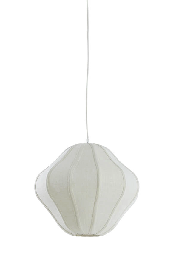Witte hanglamp Sukau Ø 38,5cm Light & Living 8717807763732