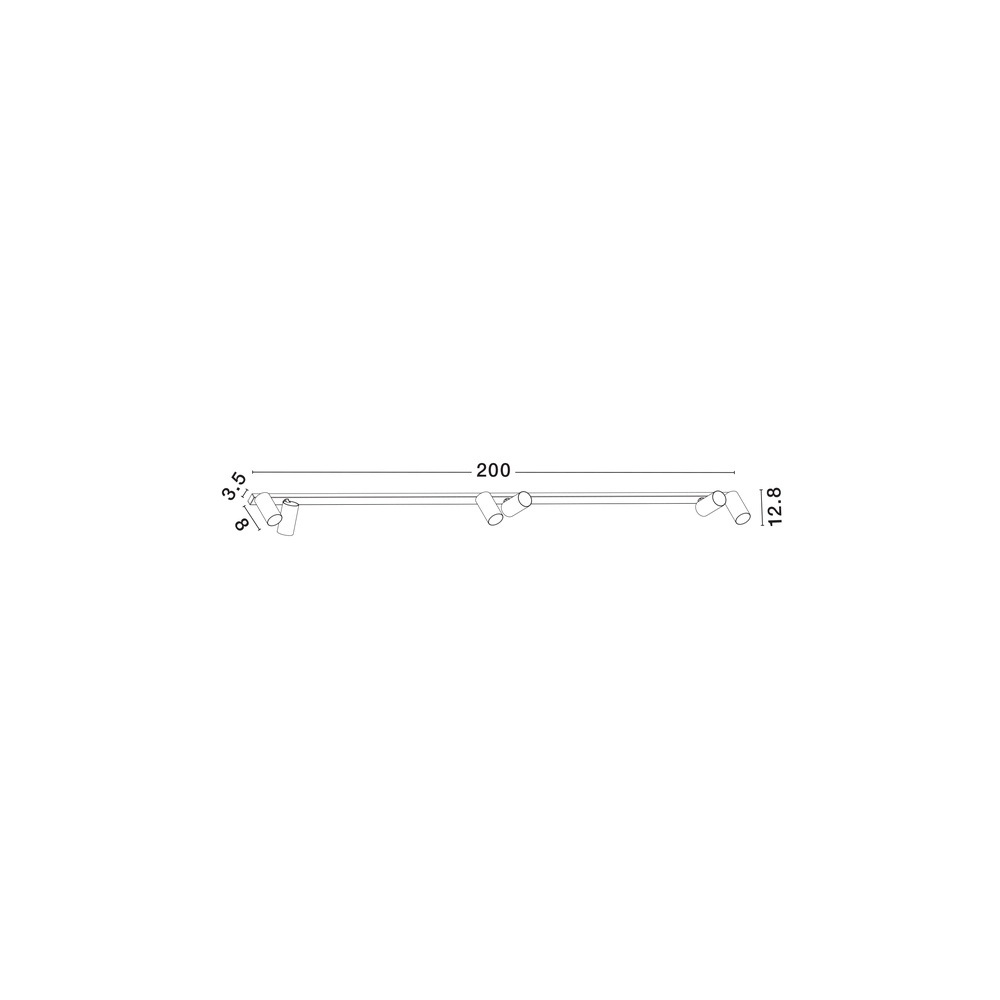 6-lichts plafondlamp Oso wit Lyora 5212017465115