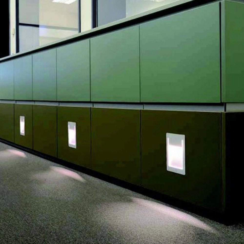 Vierkante inbouwlamp Downunder Pur 8cm wit SLV 4024163134804