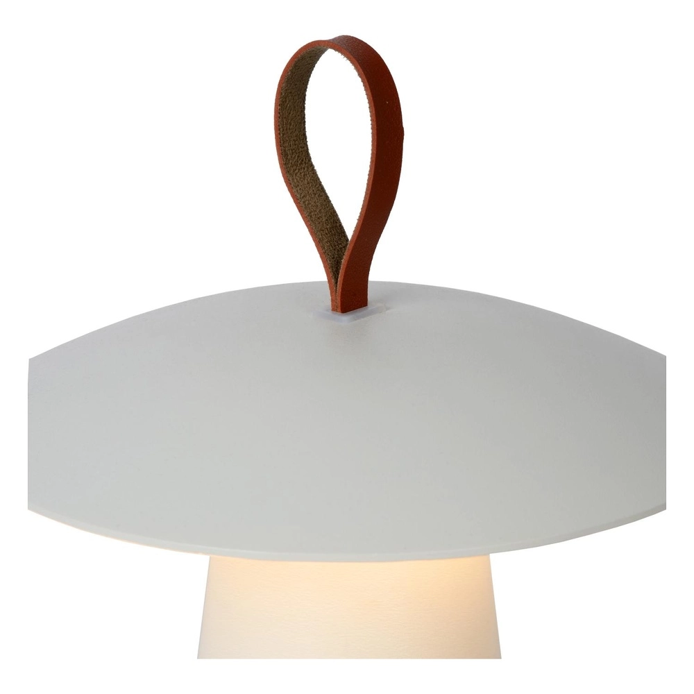 Witte tafellamp La Donna oplaadbaar Lucide 5411212271778