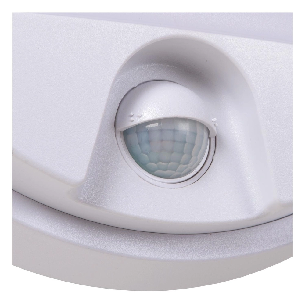 Strakke wandlamp Hups Ir Ø 21cm wit met sensor Lucide 5411212221582