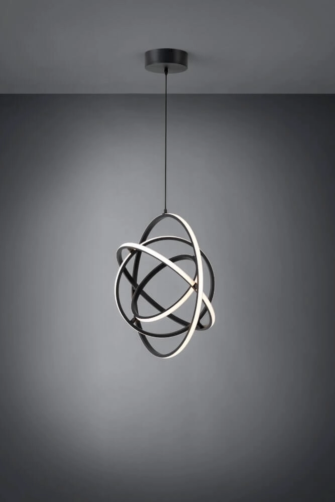 Zwarte hanglamp Retornio Ø 58cm Stars of Light 9002759398934