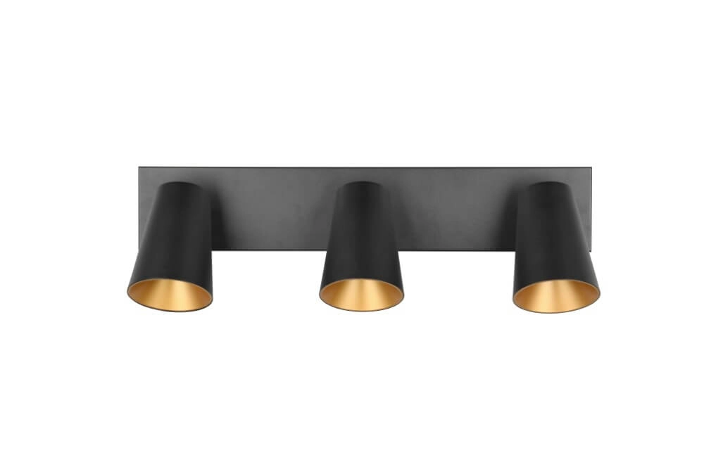 3-lichts opbouwspot Sharp zwart Trio 4017807613087