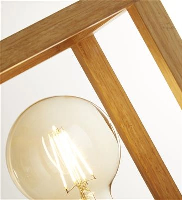 Tafellamp hout Square Searchlight 5053423190402