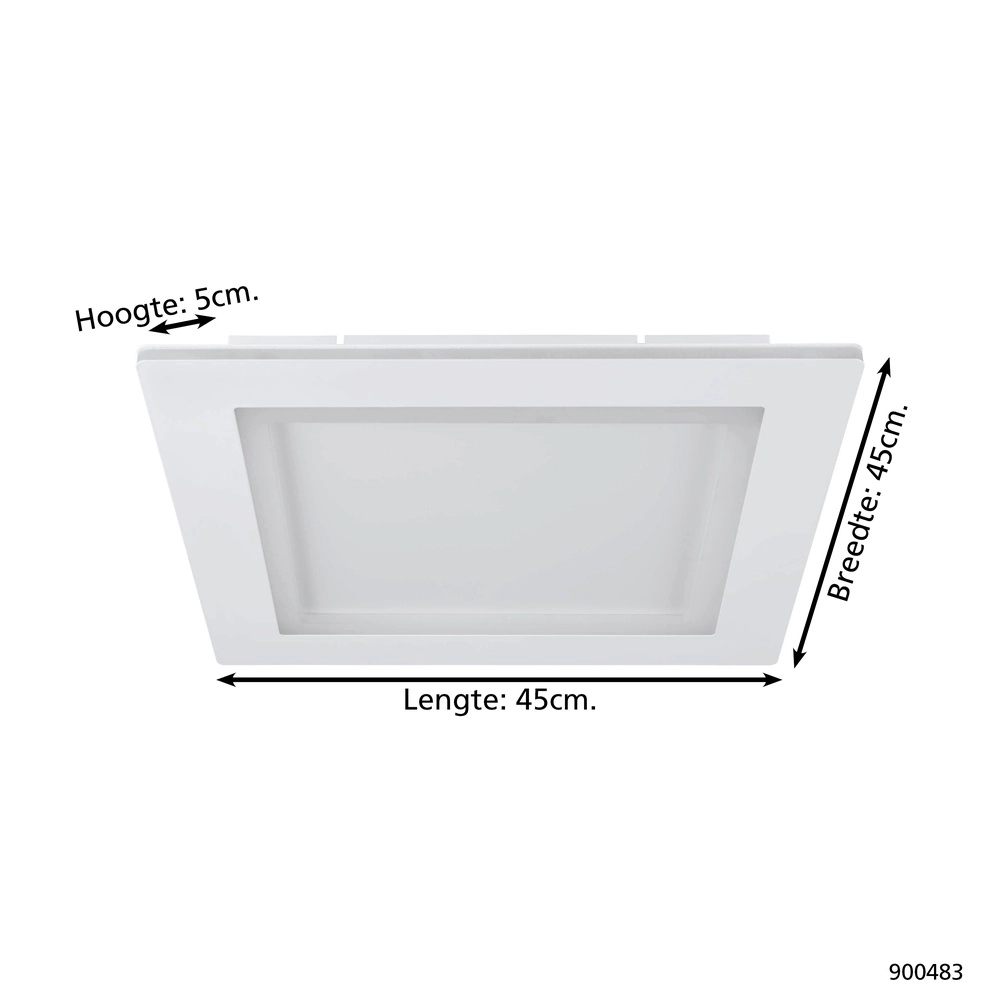 Zigbee plafondlamp Padrogiano-Z 45x45 cm Eglo 9008606244188