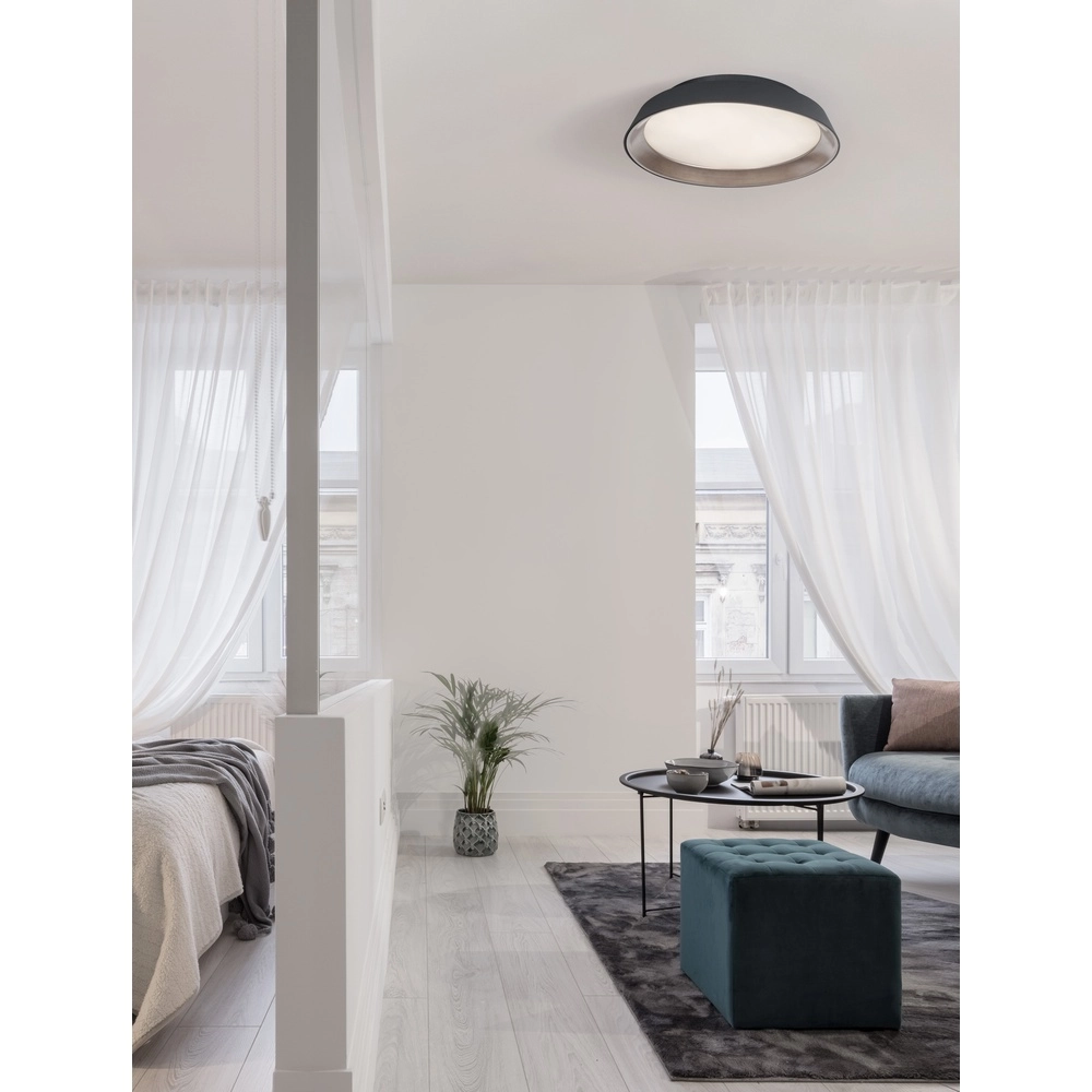 Plafondlamp Vela zwart Ø 45cm Plafondlamp Vela zwart Ø 45cm