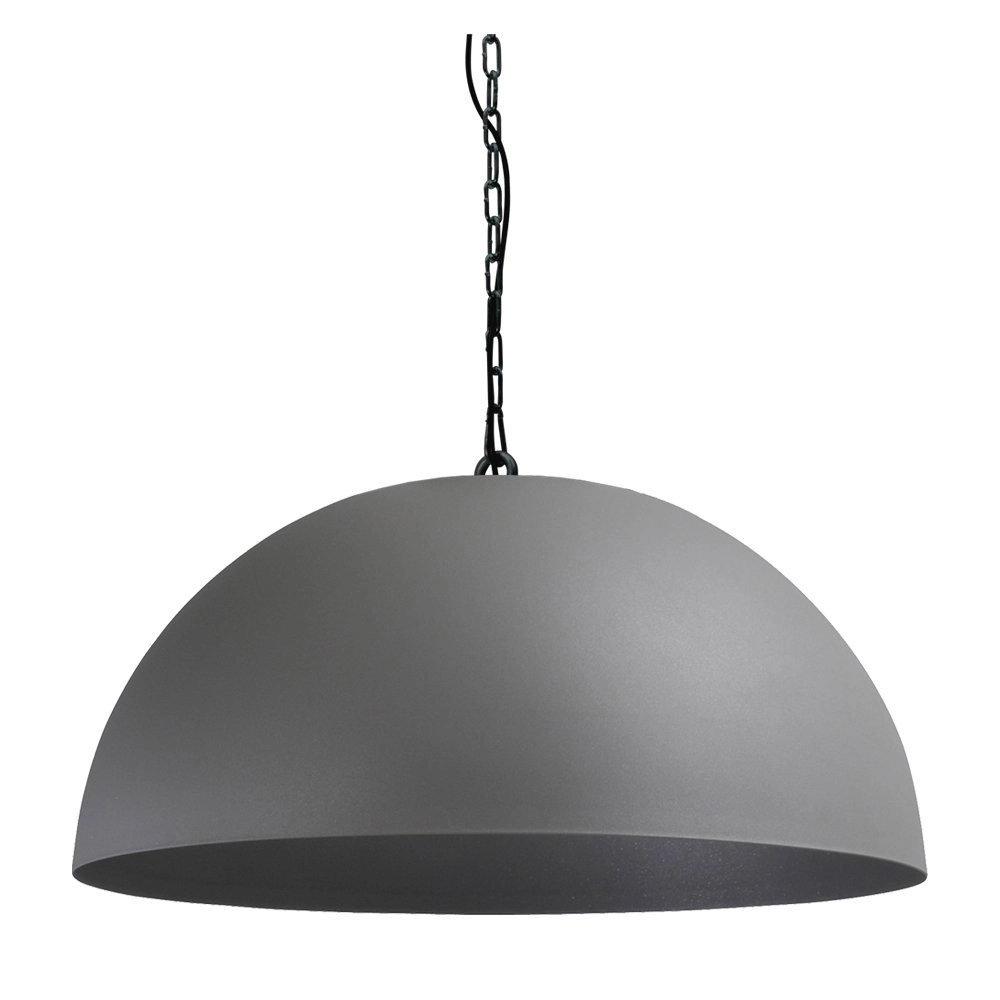 Grote betongrijze hanglamp Industria 80