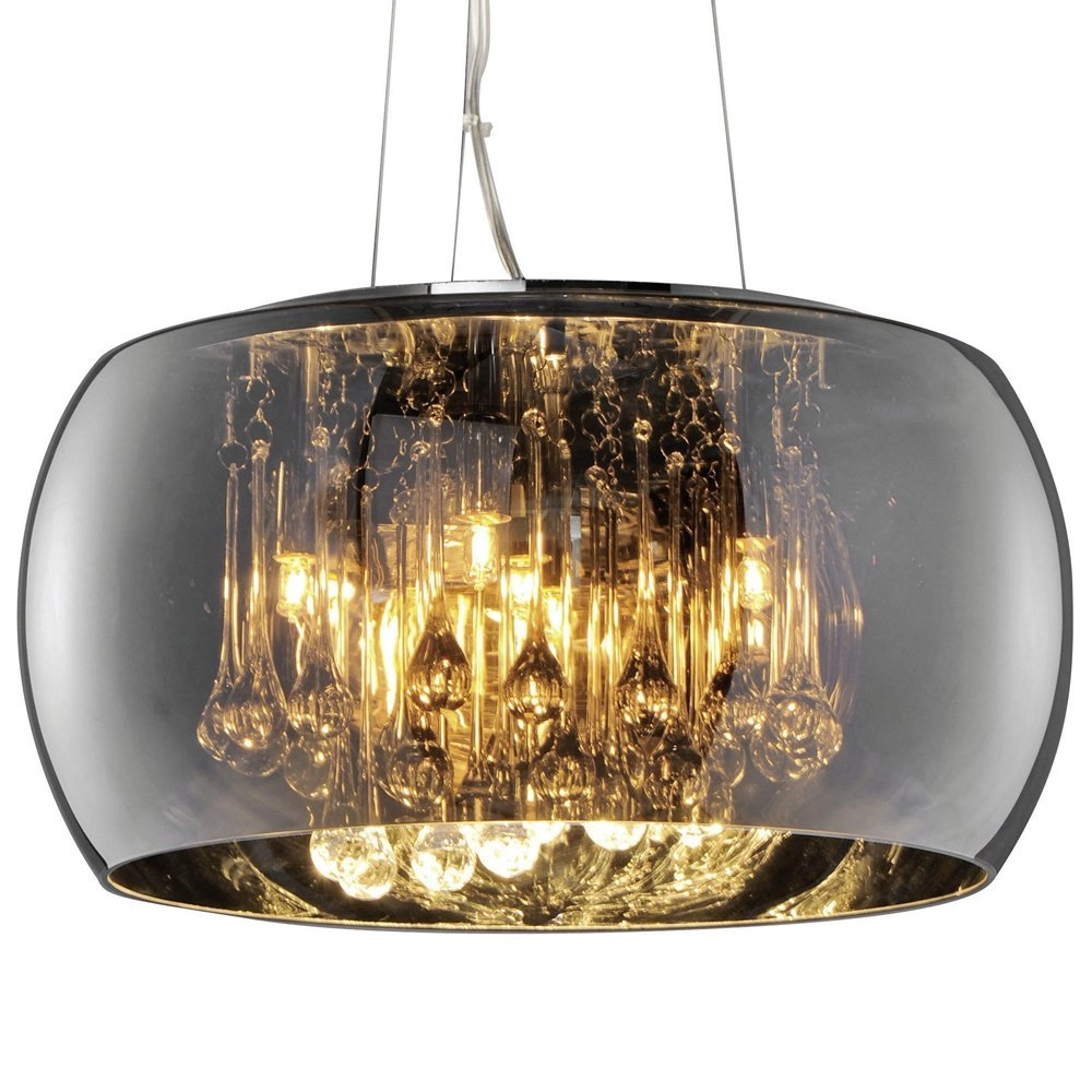 Design hanglamp Vapore 5-lichts 40cm smoke Trio 4017807367768