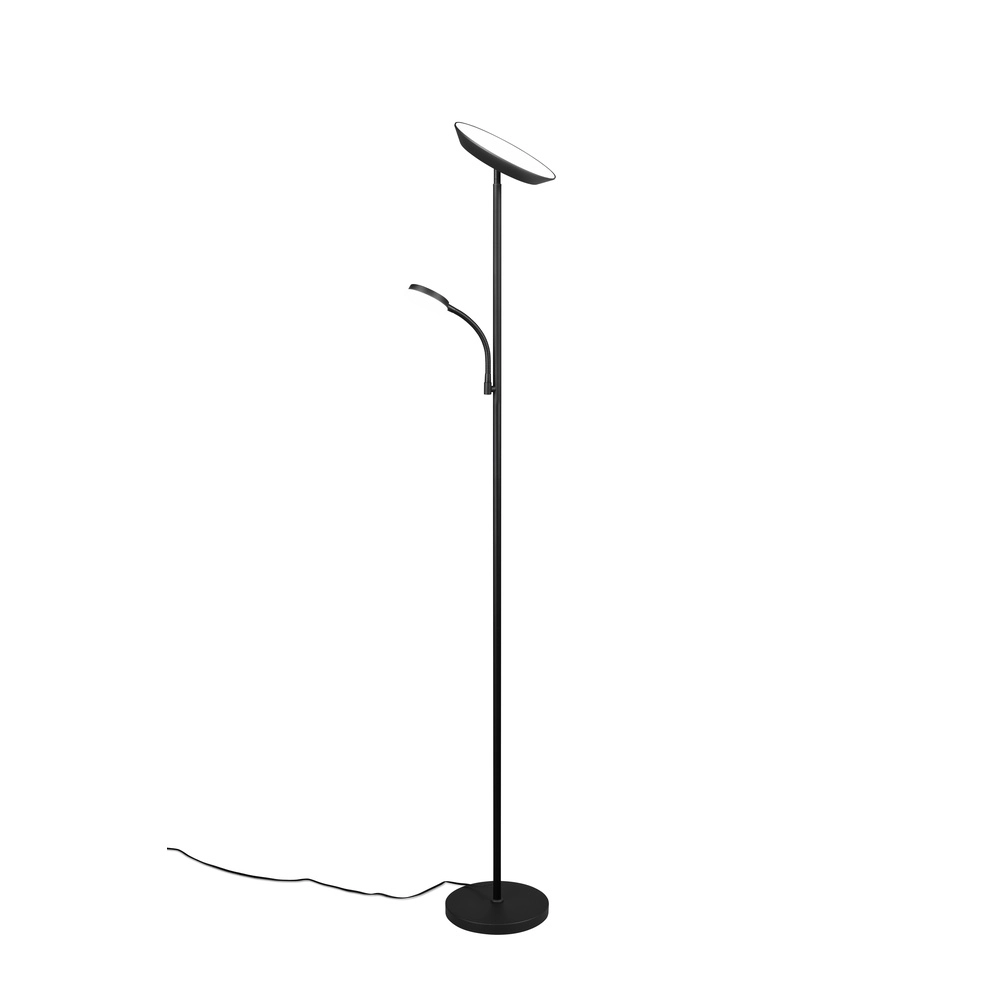 Vloerlamp Specter zwart met leeslamp Trio 4017807612288