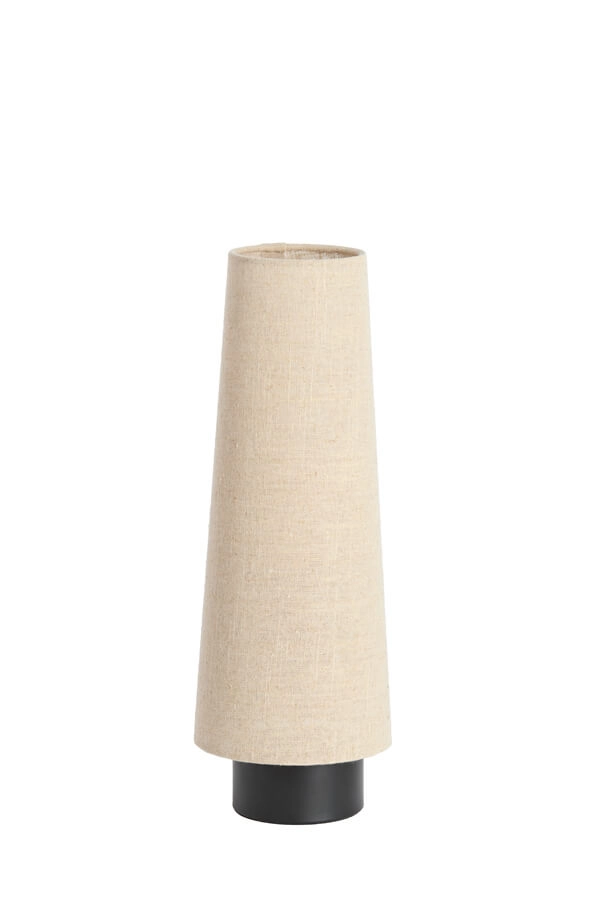 Crème tafellamp Howie met zwart Ø 15cm Light & Living 8717807759353