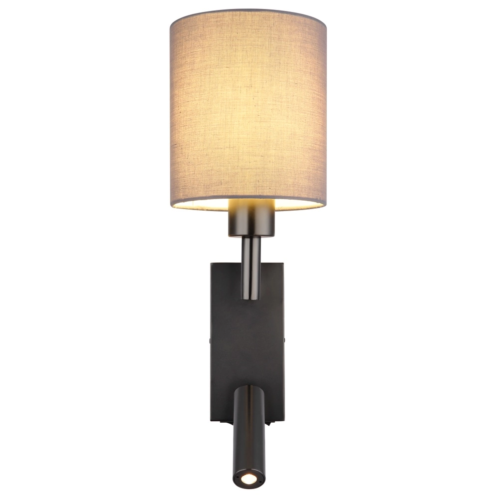 Bedlampje Zamora zwart met kapje Globo 9007371572892