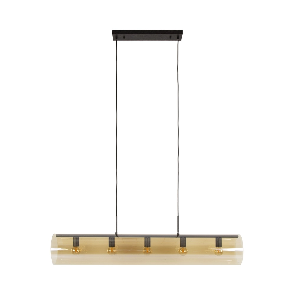 Glazen hanglamp Tube 120cm - amber glas Lyora 8716803511774