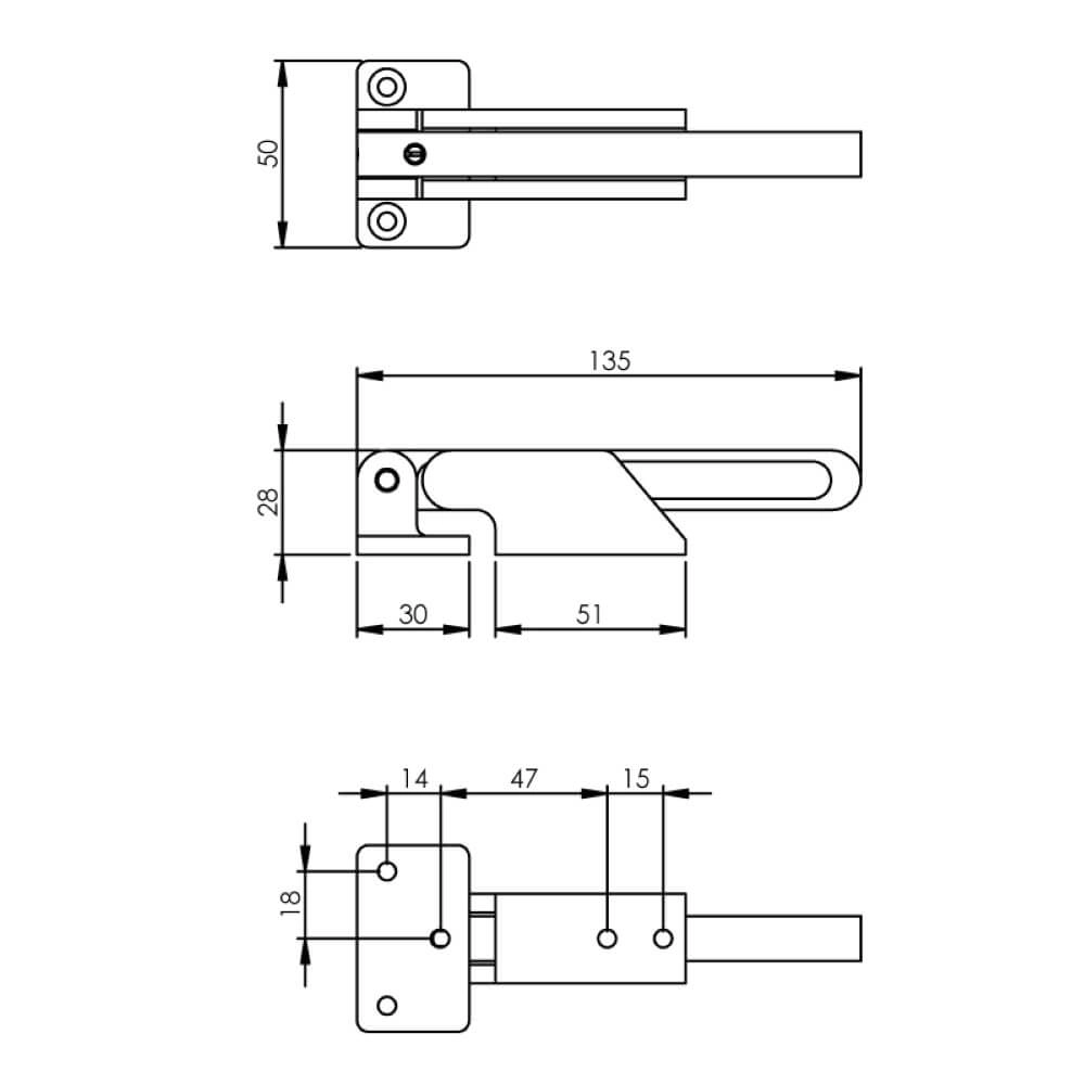 Kierstandhouder Curve binnendraaiend RVS Intersteel 8714186289341