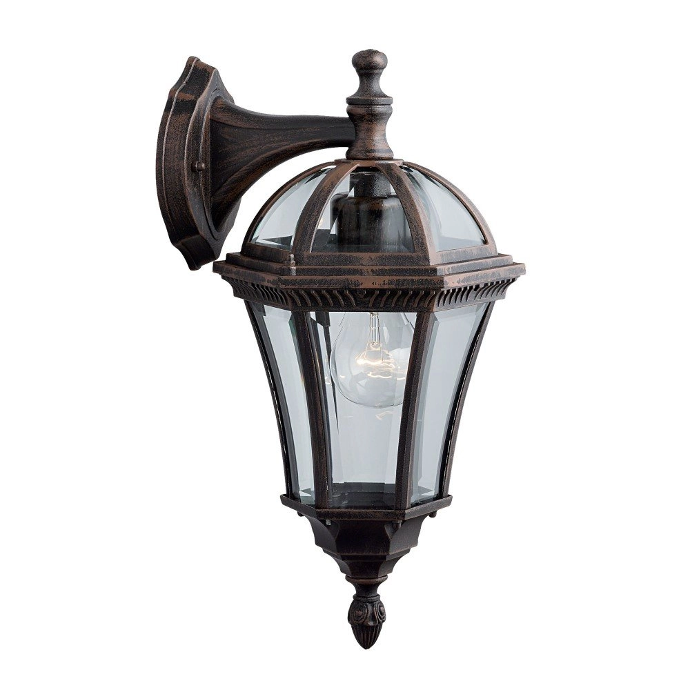 Muurlamp Capri Down bronsbruin