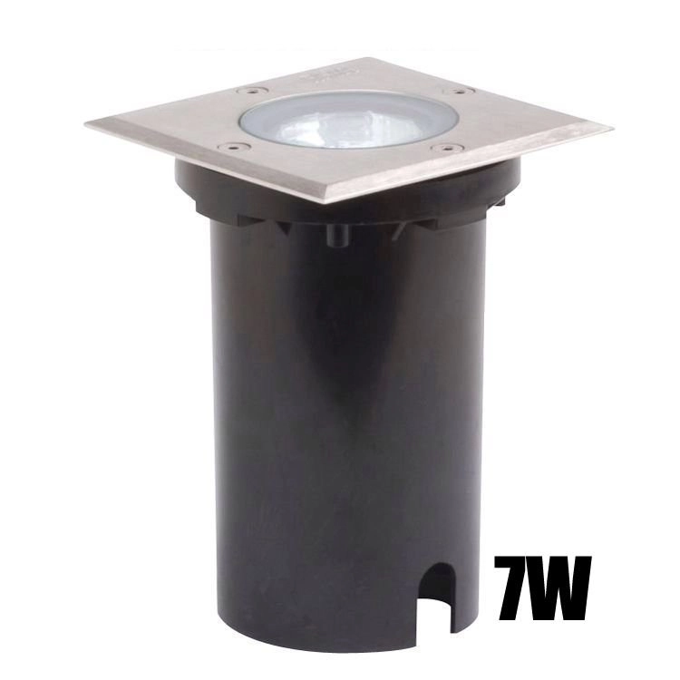 Grond Spot 11cm vierkant RVS KonstSmide 7318307608007