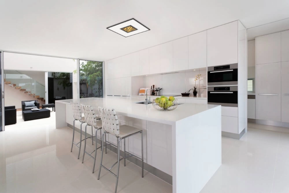 Zwarte led plafonnière Bordonara 45x45 Eglo 9008606244720