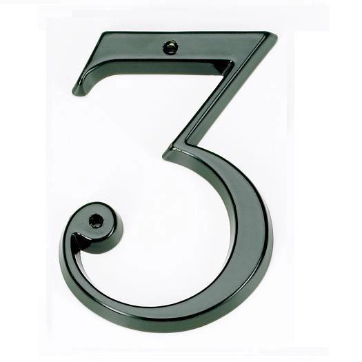 Huisnummer Address 3 zwart KS Verlichting 8714732585347