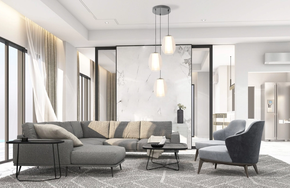 Design hanglamp Menorca grijs Ø 42cm Stars of Light 9008606359998