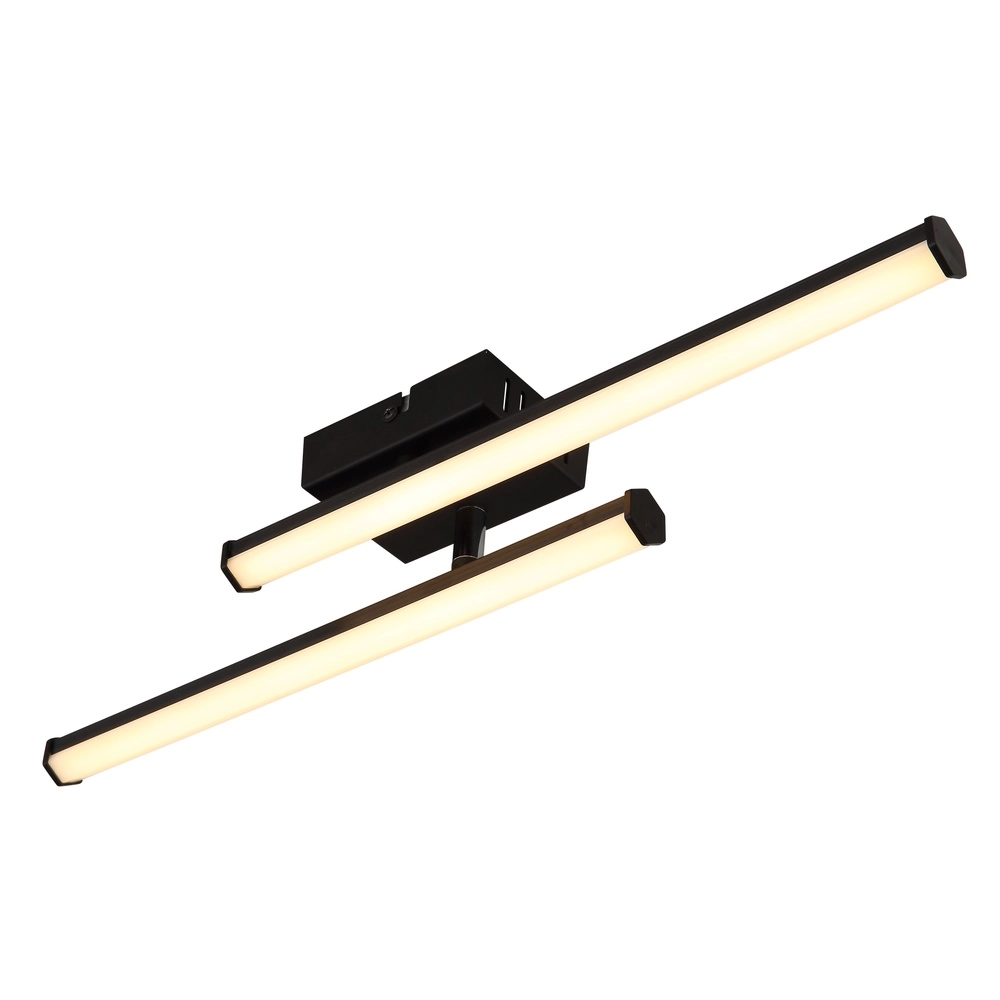 Moderne plafondlamp Kirina 50cm zwart