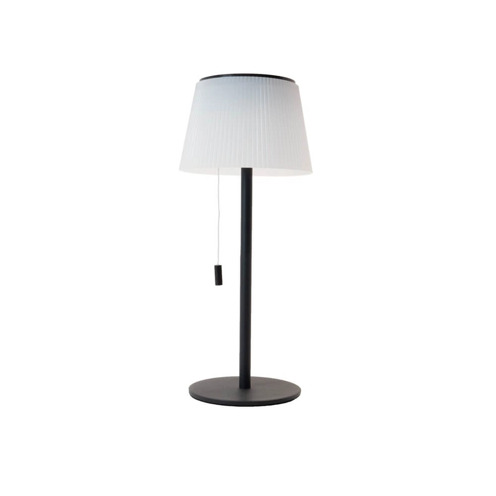 Tafellamp Scordiano zwart met wit solar Tafellamp Scordiano zwart met wit solar