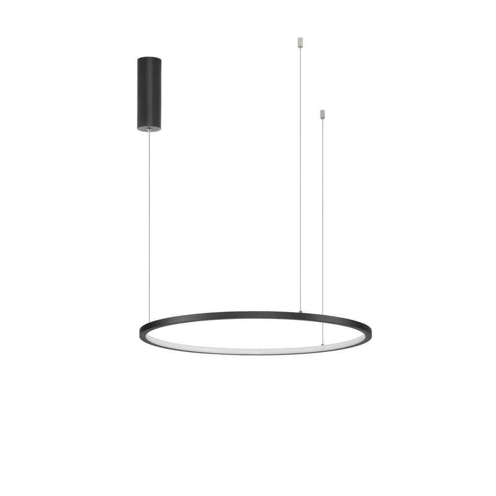 Round pendant lamp Tarquin black Ø 60cm Lyora 5212017438263