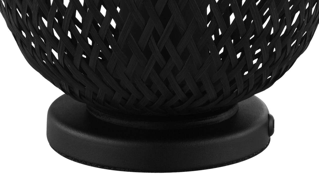 Rotan tafellamp Dembleby 1 zwart Eglo 9002759432676