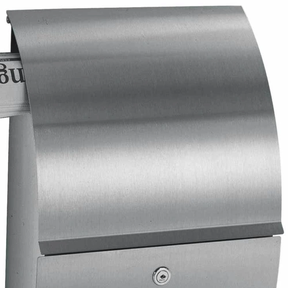 Rvs Brievenbus Letter design 54cm grijs Albert 4007235907551
