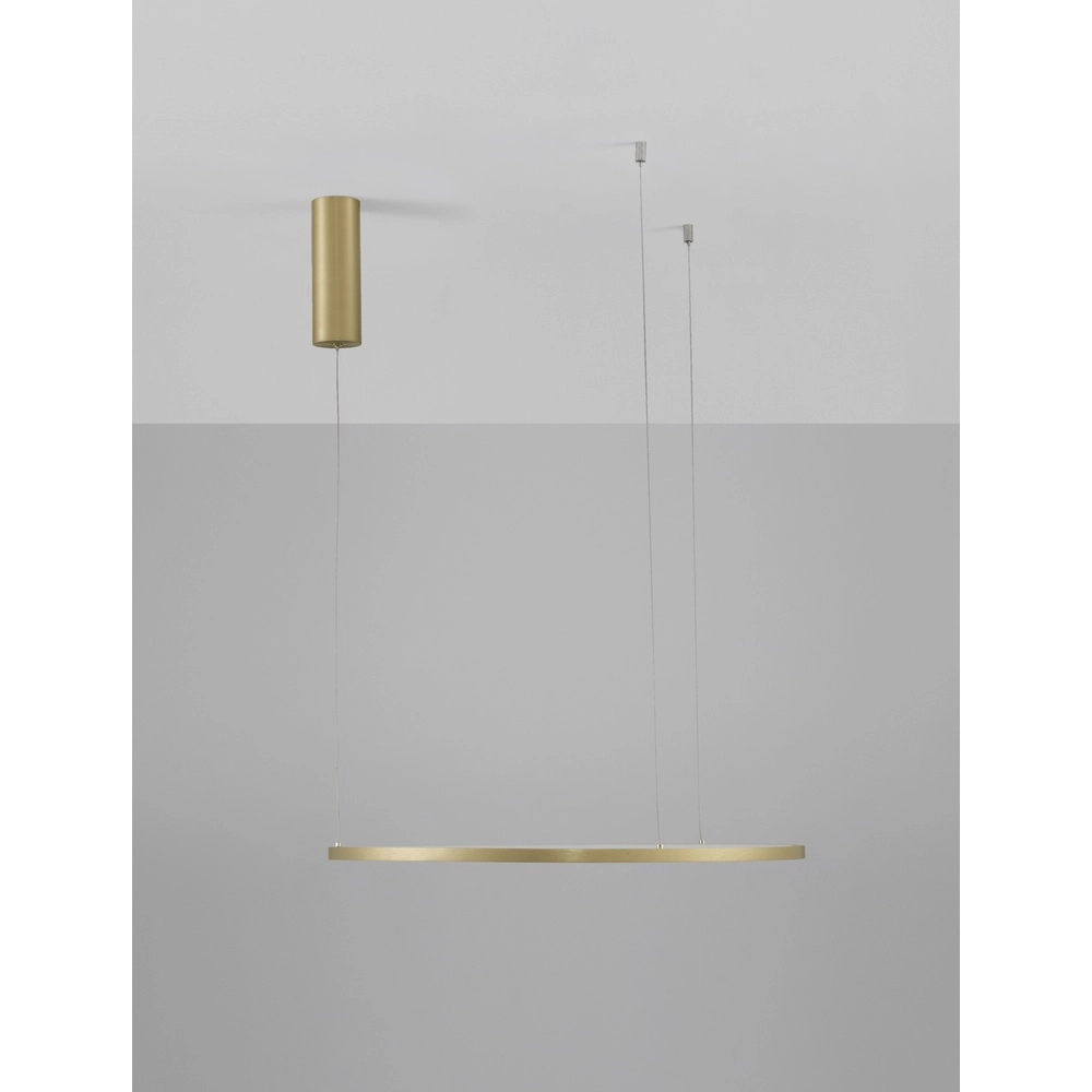 Round pendant lamp Tarquin gold Ø 60cm Lyora 5212017438270