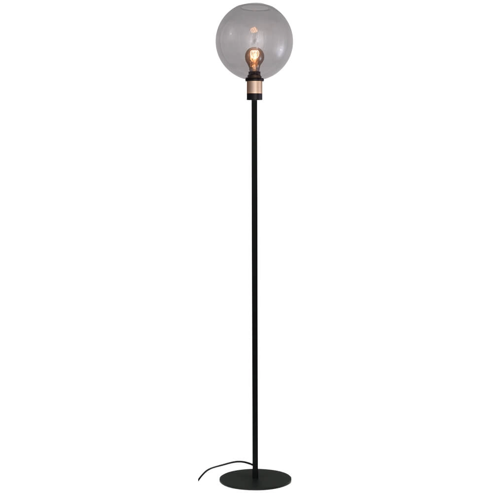 Glazen vloerlamp Lazise 2 zwart met goud Glazen vloerlamp Lazise 2 zwart met goud